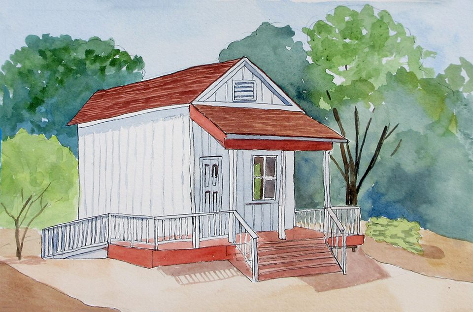Immigrant House Watercolor